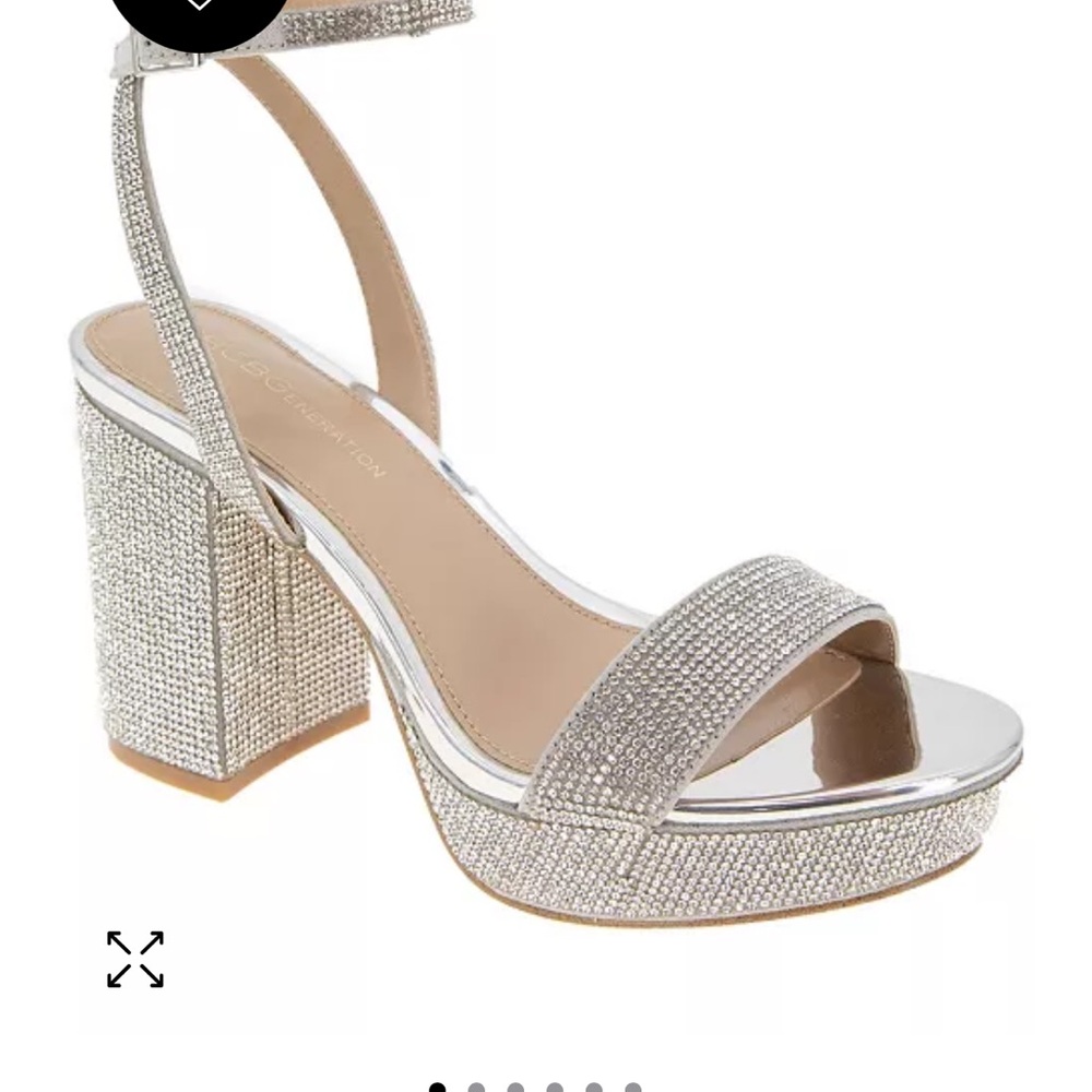 Women's Pristal Rhinestone Platform Buckle Dress Sandals